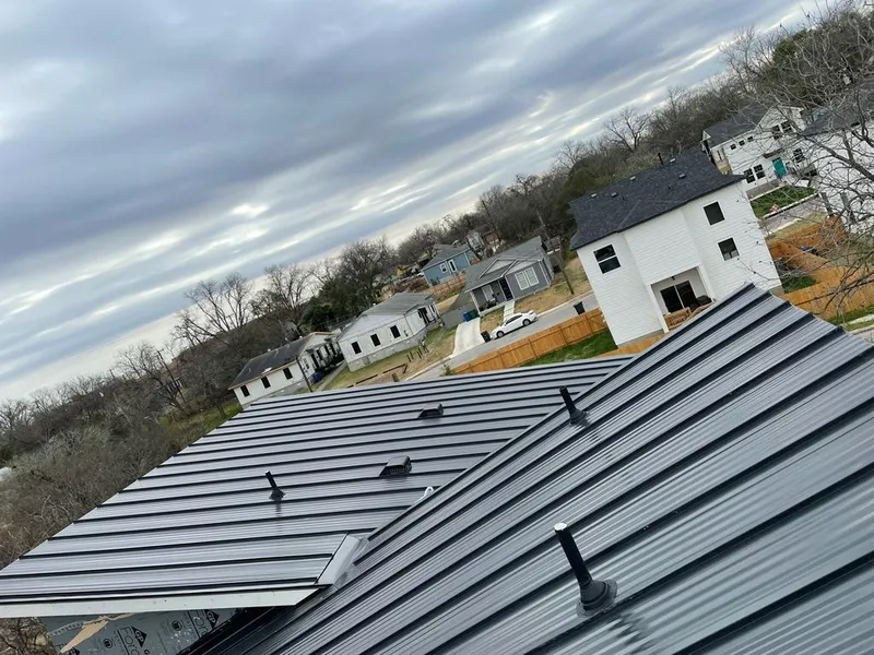Standing seam metal roof panels with vents for Skylight Repair in Lynbrook